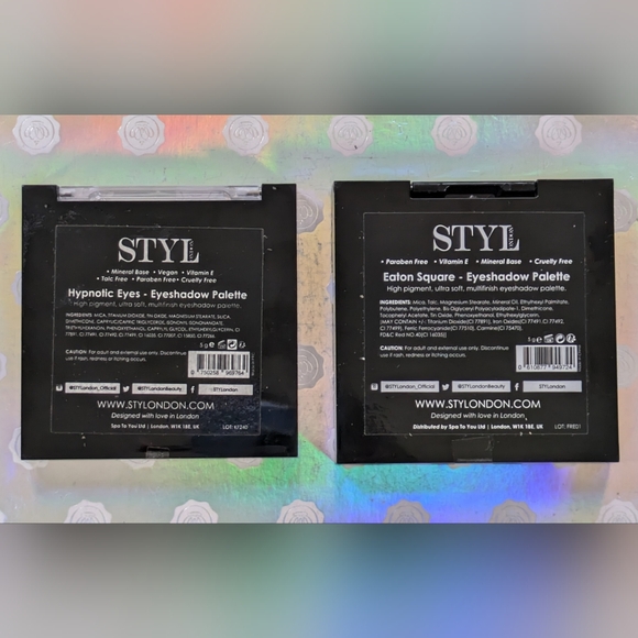 Lot of 2 STYLondon Eyeshadow Palettes ~ Eaton Square & Hypnotic Eyes - New - Picture 5 of 5